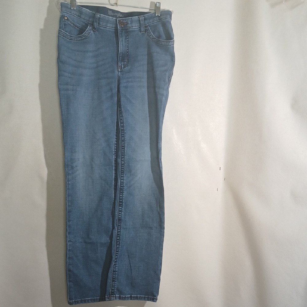Wranglers Willow Womens Blue Jeans Size 11x34 Flaw Ultimate Riding